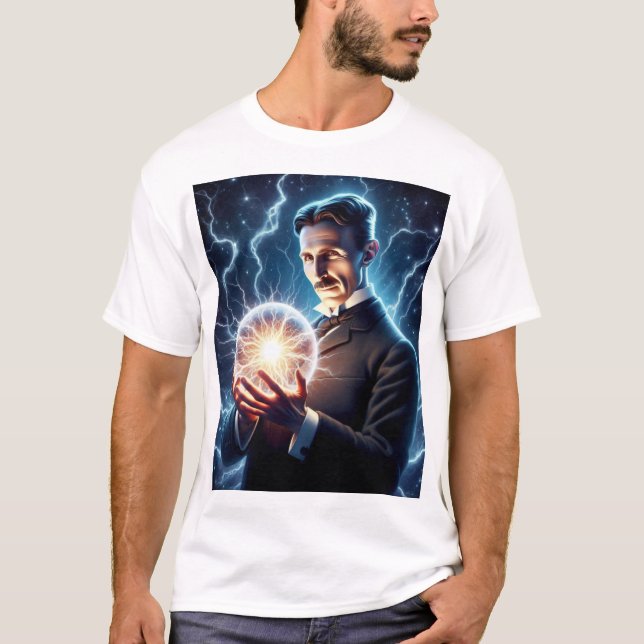 Camiseta Nicola Tesla  (Frente)