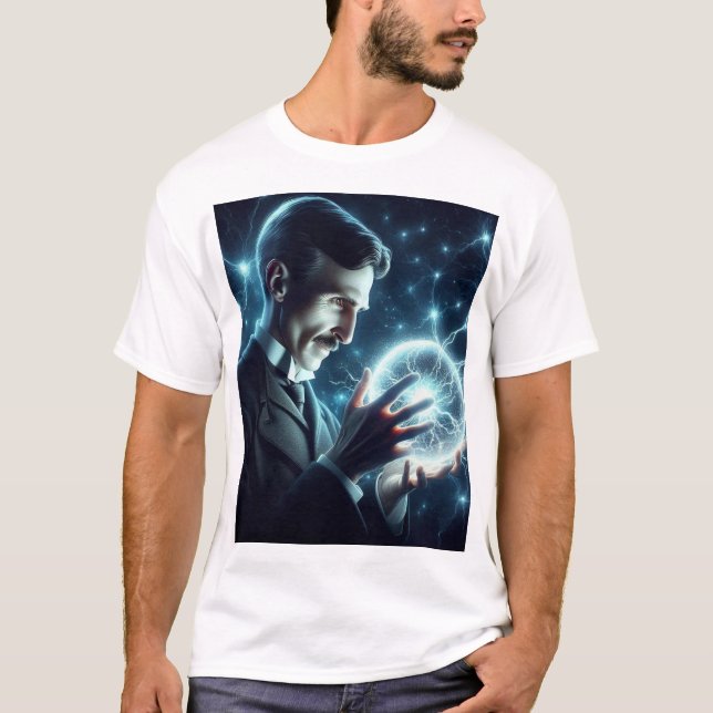 Camiseta Nicola Tesla  (Frente)