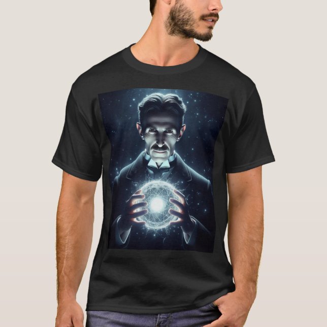 Camiseta Nicola Tesla  (Frente)