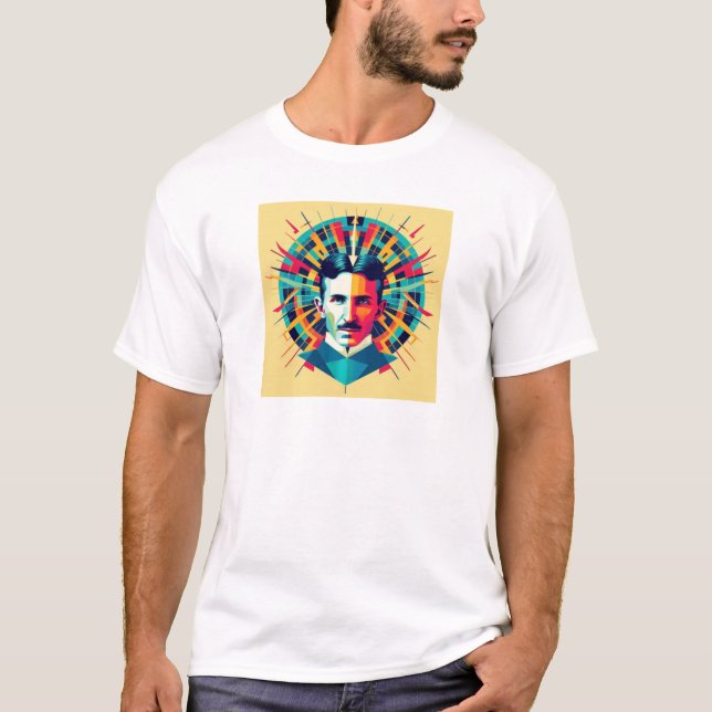 Camiseta Nicola Tesla  (Frente)