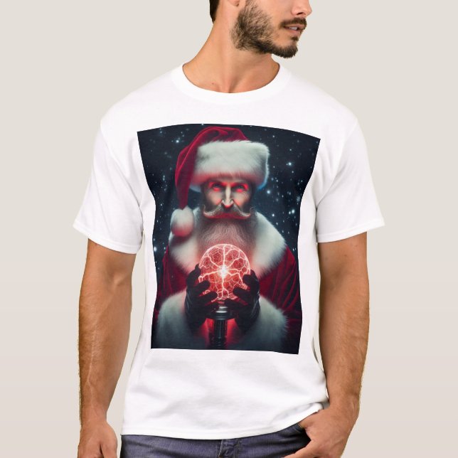 Camiseta Nicola Tesla natal (Frente)
