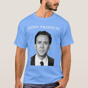 Camiseta Nicolas Cage Johnravolta Face Off Homens amigos am