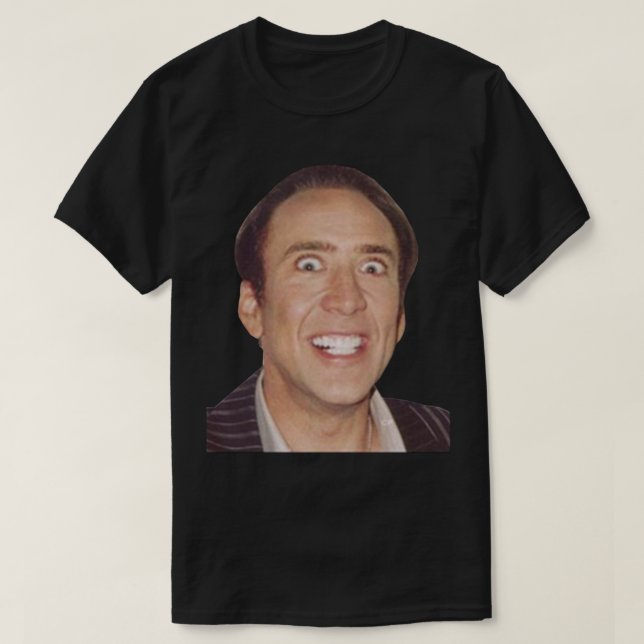 Camiseta Nicolas Cage Meme (Frente do Design)
