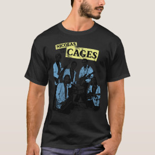 Camiseta Nicolas e as Gaiolas (Camisa de Banda Nic Cage),