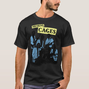 Camiseta Nicolas e as Gaiolas (Camisa de Banda Nic Cage),
