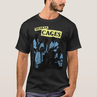Camiseta Nicolas e as Gaiolas (Camisa de Banda Nic Cage),