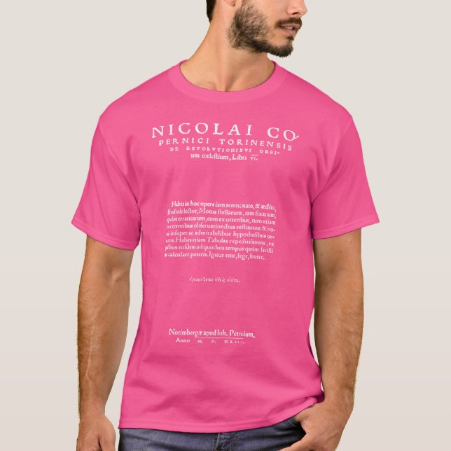 Camiseta Nicolaus Copernicus Revolutionibus Astronomia Scie (Frente)