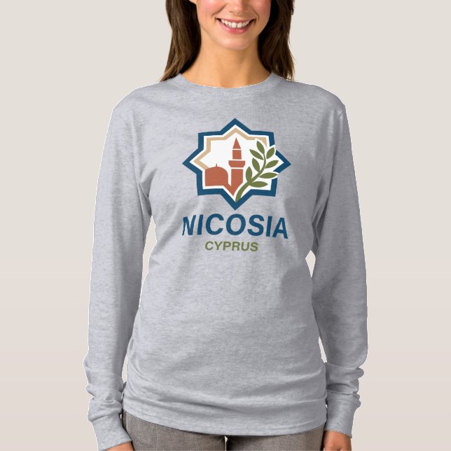 Camiseta Nicosia Chipre Mediterrâneo (Frente)