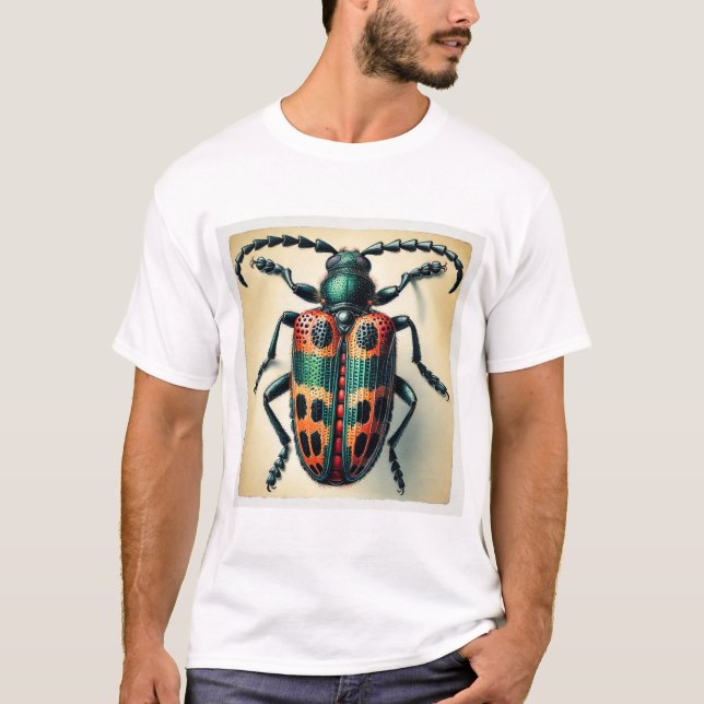 Camiseta Nicrophorus Beetle 180724IREF230 - Watercolor (Frente)