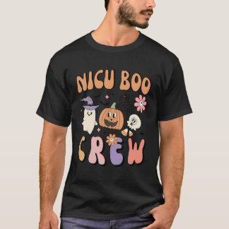 Camiseta Nicu Boo Crew Ghost Pumpkin Atal Nurn Hallow