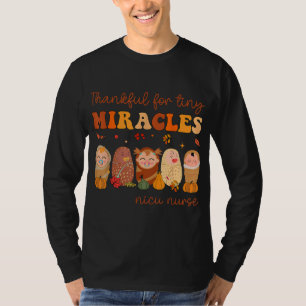 Camiseta NICU Enfermeira Ação de Graças Neonatal Graças A P