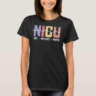Camiseta Nicu Enfermeira Amor Inspira Medicina Sanitária Cu