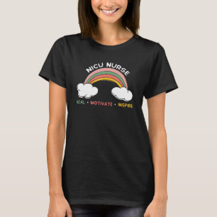 Camiseta Nicu Enfermeira Amor Inspira Medicina Sanitária Cu