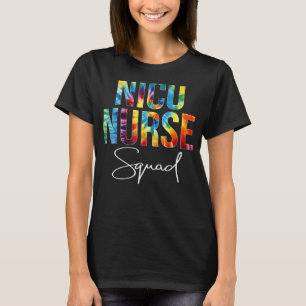 Camiseta Nicu Enfermeira Esquadrão De Apreciação Dia De Tie