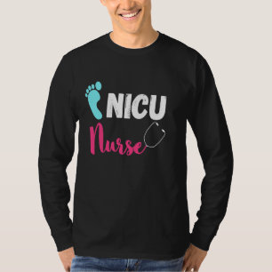 Camiseta Nicu Enfermeira Recém-Nascido Bebê Neonatal Un