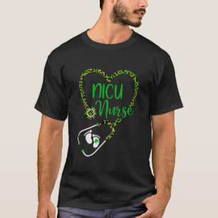 Camiseta NICU Enfermeira Stethoscope Enfermando Ruas Felize