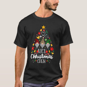 Camiseta NICU natal Crew Tee Funny Xmas Tree Neonatal N