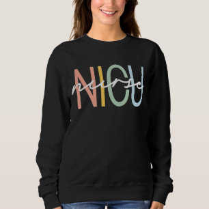 Camiseta Nicu Nurse Icu Neonatal Boho Rainbow Team Tiny Hum