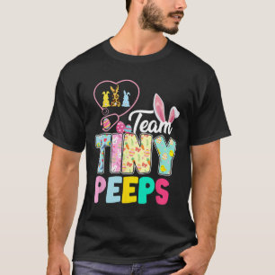 Camiseta Nicu Nurse Páscoa Team Pequeno Humans Bunnies Stet