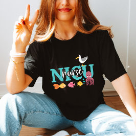 Camiseta NICU Nurse T Shirt: Beneath the Waves Cute Tee