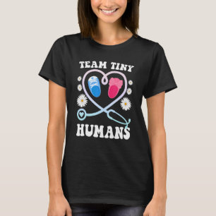 Camiseta NICU Nurse Team Pequeno Humans Neonatal ICU Vintag