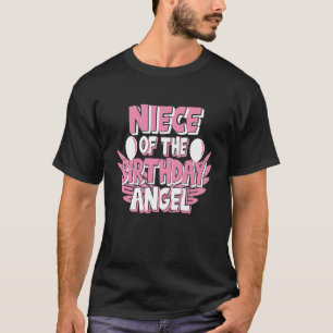 Camiseta Niece Da Festa De Aniversário Da Tia Angel