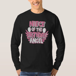 Camiseta Niece Da Festa De Aniversário Da Tia Angel