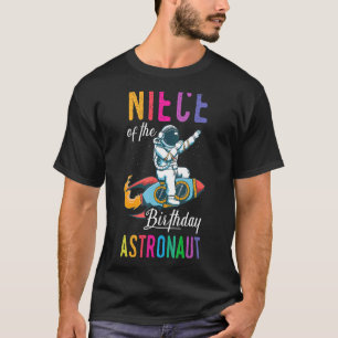 Camiseta Niece Do Astronauta Space Bday Party C