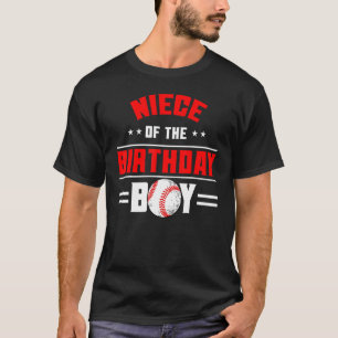 Camiseta Niece Do Birthday Boy Baseball Theme Family Bd