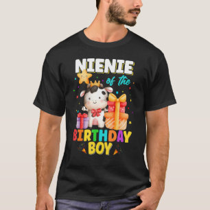 Camiseta Nienie do Menino do Aniversário Fazenda Animais Fa