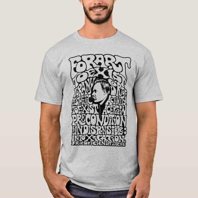 Camiseta Nietzsche - arte (Frente)