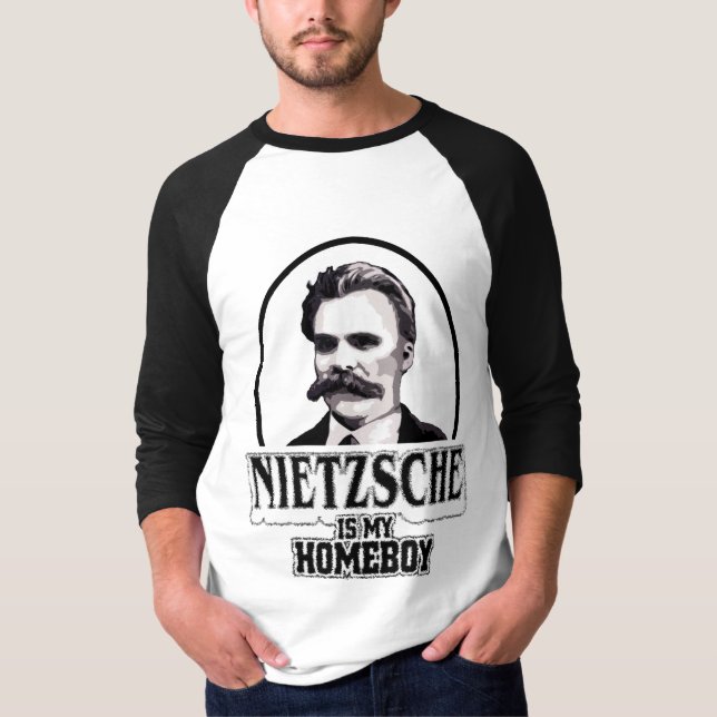 Camiseta Nietzsche é meu ficar em casa (Frente)
