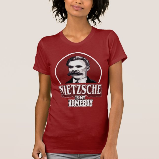 Camiseta Nietzsche é meu ficar em casa (Frente)
