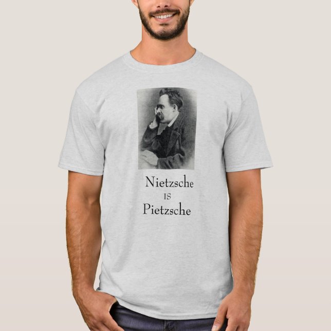 Camiseta Nietzsche é Pietzsche (Frente)
