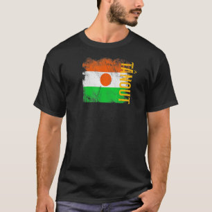 Camiseta Níger Sinalizador De Nigerianos Mulheres Crianças