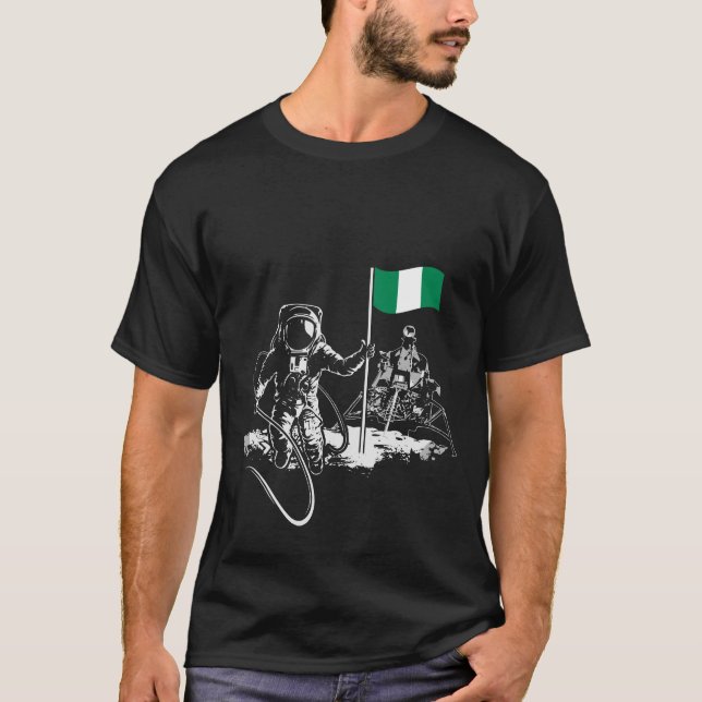 Camiseta Nigéria bandeira (Frente)