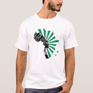 Camiseta Nigéria Bandeira África Mapa Patrimônio Étnico