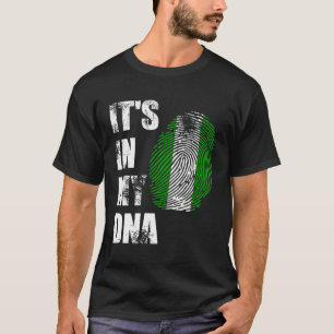 Camiseta Nigéria Está No Meu Dna Bandeira Nigeriana Ruas Em