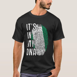 Camiseta Nigéria Está no Meu DNA FlagThumbprint