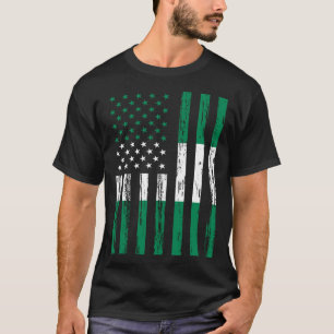 Camiseta Nigéria Flag America US Está no meu DNA para o Níg