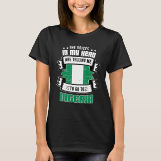 Camiseta Nigéria Na Minha Cabeça