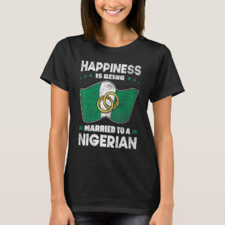 Camiseta Nigerian Wedding Nigeria Marriage Flag Married