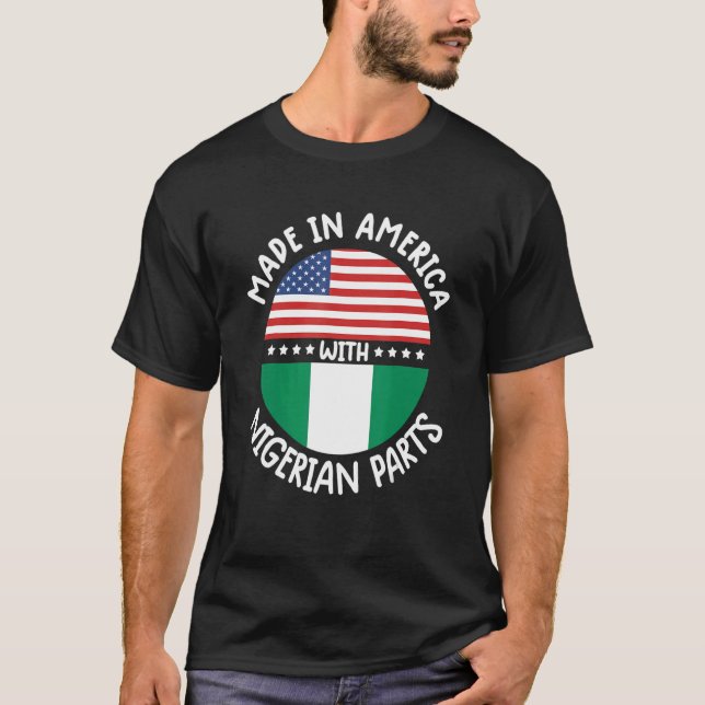 Camiseta nigeriano Nigéria bandeira mulheres nigerianas tee (Frente)