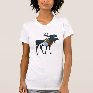 Camiseta Night Forest Moose