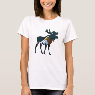 Camiseta Night Forest Moose