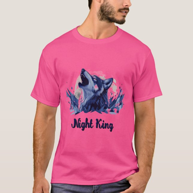 Camiseta Night King - Howling Wolf com Lua (Frente)