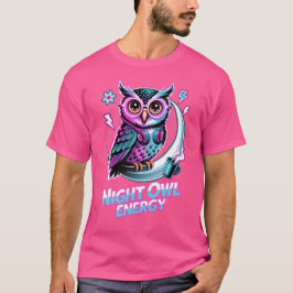 Camiseta Night Owl Energy – Neon Uil Design