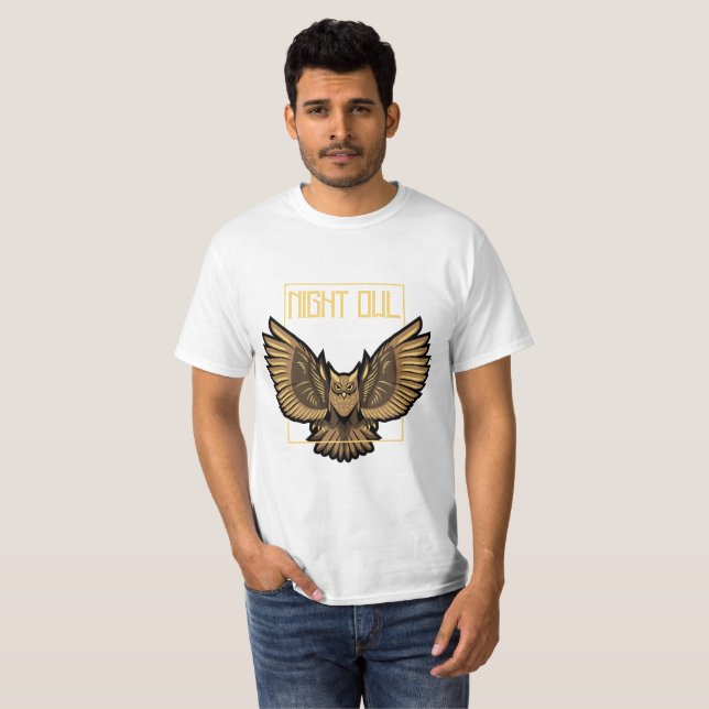 Camiseta "Night Owl Nocturne: Aventuras Noturnas (Frente Completa)