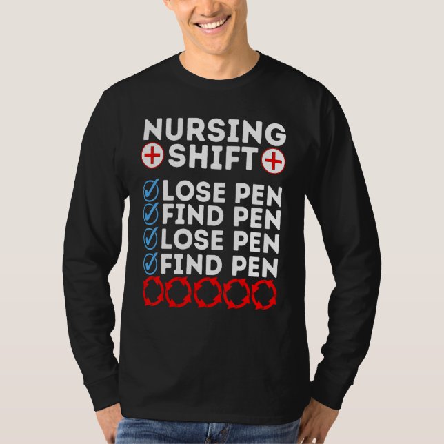 Camiseta Night Shift Nurse Day Quote Nursing Week Shifting  (Frente)