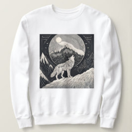 Camiseta Night Wolf Howl - Moonlight & Forest Aestético